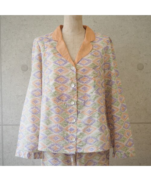 STORES.jp（ストアーズドットジェーピー）の「ikat柄コットンカディパジャマ（ルームウェア/パジャマ・レディース・その他）」の4枚目の写真