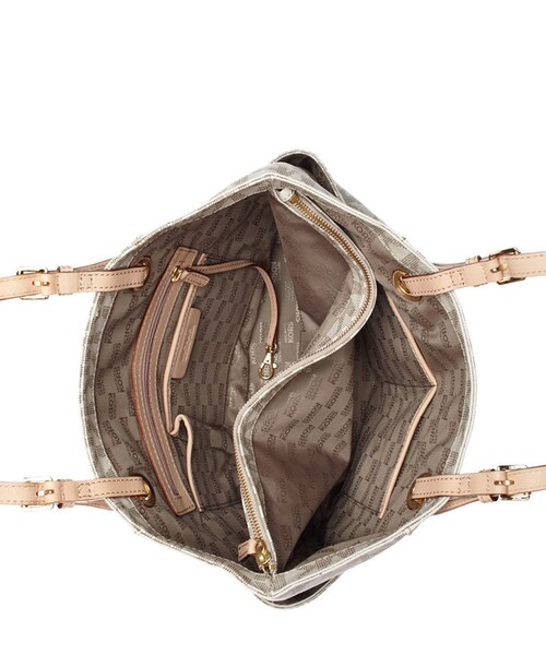 MICHAEL KORS（マイケルコース）の「MICHAEL Michael Kors Signature Tote（トートバッグ・レディース・White・One Size）」の2枚目の写真