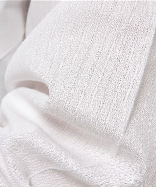 CROWDED CLOSET（クラウデッドクローゼット）の「【EASYCARE】二枚衿ナロー変形ヘリンボーンシャツ（シャツ/ブラウス・メンズ・ネイビー/ブラック・LARGE/MEDIUM/SMALL/LL）」の12枚目の写真