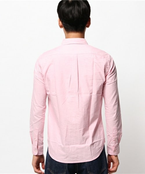 UNION STATION（ユニオンステーション）の「【COMBED COTTON(コムドコットン)】オックスフォードボタンダウンシャツ（シャツ/ブラウス・メンズ・ホワイト/ブルー/ピンク・SMALL/MEDIUM/LARGE/LL）」の6枚目の写真