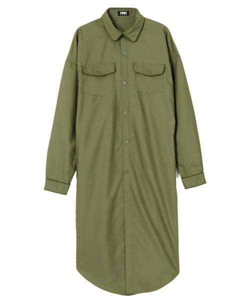 PAMEO POSE(パメオポーズ)の「LONG SHIRT FOR PUNKS(シャツ/ブラウス・レディース・ホワイト/ブラック/グリーン・F)」の3枚目の写真