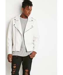 FOREVER 21 | [MEN]フェイクレザーライダースジャケット(ジャケット/アウター)