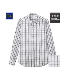 GU | （GU）ブロードチェックシャツ（ウィンドーペイン）(トップス)