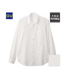 GU | （GU）ブロードシャツ（長袖）(トップス)