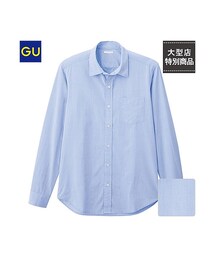 GU | （GU）ブロードシャツ（長袖）(トップス)