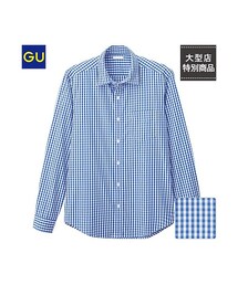 GU | （GU）ブロードチェックシャツ（ギンガム）(トップス)