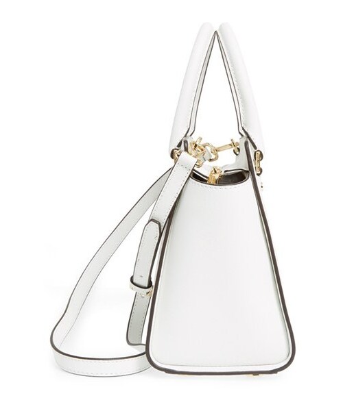 MICHAEL KORS（マイケルコース）の「MICHAEL Michael Kors 'Medium Selma' Leather Satchel（ショルダーバッグ・レディース・White・One Size）」の5枚目の写真