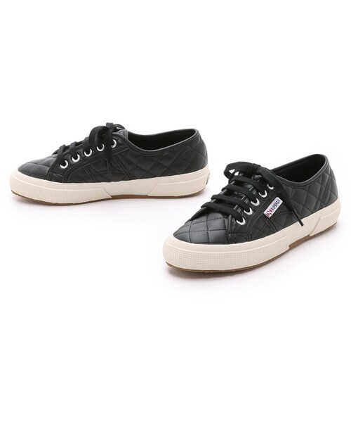 SUPERGA（スペルガ）の「Superga 2750 Quilted Sneakers（スニーカー・レディース・Black/White・6/6.5/7/7.5/8/8.5/9/9.5/10）」の6枚目の写真