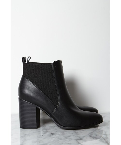 white heel boots forever 21
