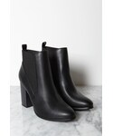 Forever 21 | FOREVER 21 Stacked Heel Chelsea Boots(靴子)