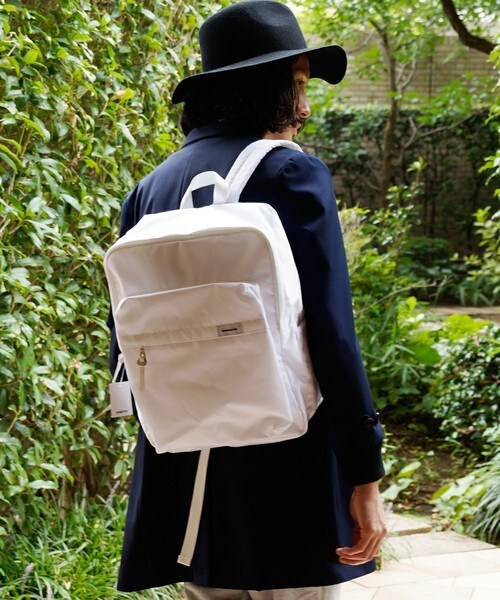 ADAM PATEK（アダムパテック）の「【16S/S 先行予約】ADAM PATEK/スクエアNYLON RYCK（バックパック/リュック・メンズ・ホワイト/ブラック・FREE）」の3枚目の写真