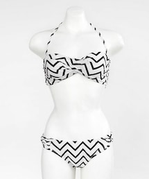 DHOLIC | ジグザグ柄バンドゥビキニ(水着)