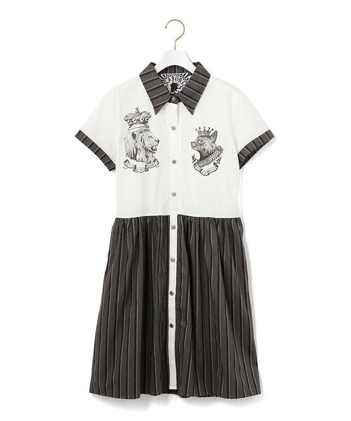 ライチ ライチ の Sanatorium ライオンキャット柄ワンピース ジャケット アウター Wear