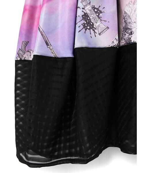 ライチ（ライチ）の「SANATORIUM |イノセンス柄コネクテッドスカート  