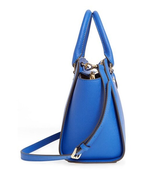 MICHAEL KORS（マイケルコース）の「MICHAEL Michael Kors 'Medium Selma' Zip Top Satchel（ショルダーバッグ・レディース・Orange/Blue/Brown・One Size）」の6枚目の写真