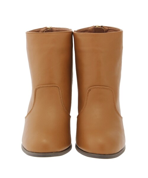 MERCURYDUO（マーキュリーデュオ）の「【GDS】 バックジップシンプルショートブーツ（シューズ・レディース・ブラック/キャメル・36/38）」の5枚目の写真