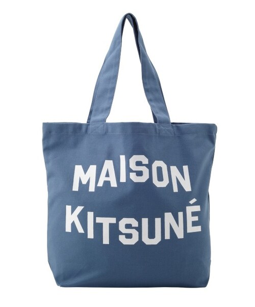 Maison Kitsune（メゾンキツネ）の「TOTE BAG MAISON KITS（バッグ・メンズ・ブルー系・U）」の2枚目の写真