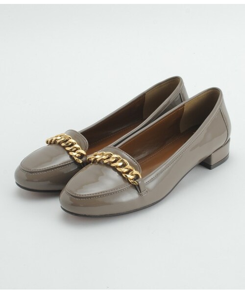 Juze（ジュゼ）の「チェーンローファー（シューズ・レディース・ブラック/グレー/ベージュ系/ワイン・SS/S/M/L/LL）」の3枚目の写真