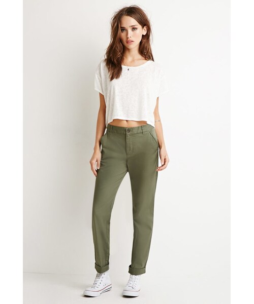 FOREVER 21（フォーエバー トゥエンティーワン）の「FOREVER 21 Classic Chino Pants（その他パンツ・レディース・Black/Blue/Beige/Green・24/25/26/27/28/29/30/31）」の10枚目の写真