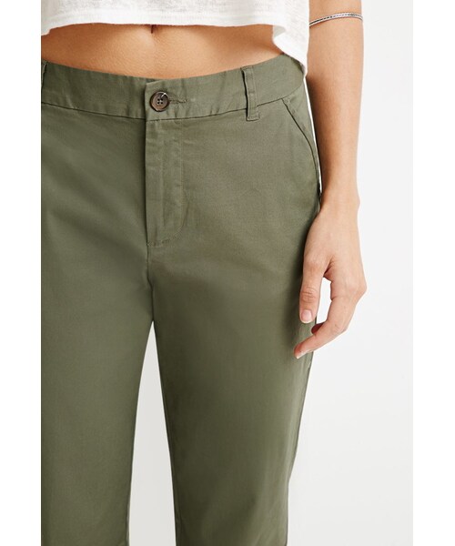 FOREVER 21（フォーエバー トゥエンティーワン）の「FOREVER 21 Classic Chino Pants（その他パンツ・レディース・Black/Blue/Beige/Green・24/25/26/27/28/29/30/31）」の5枚目の写真