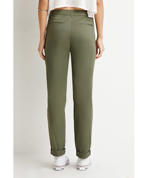 FOREVER 21（フォーエバー トゥエンティーワン）の「FOREVER 21 Classic Chino Pants（その他パンツ・レディース・Black/Blue/Beige/Green・24/25/26/27/28/29/30/31）」の12枚目の写真
