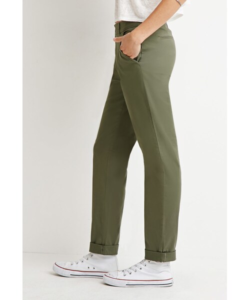 FOREVER 21（フォーエバー トゥエンティーワン）の「FOREVER 21 Classic Chino Pants（その他パンツ・レディース・Black/Blue/Beige/Green・24/25/26/27/28/29/30/31）」の13枚目の写真