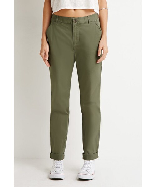 FOREVER 21（フォーエバー トゥエンティーワン）の「FOREVER 21 Classic Chino Pants（その他パンツ・レディース・Black/Blue/Beige/Green・24/25/26/27/28/29/30/31）」の6枚目の写真