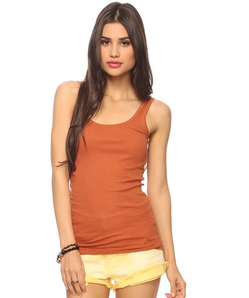 FOREVER 21(フォーエバー トゥエンティーワン)の「FOREVER 21 Essential Rib Knit Tank(タンクトップ・レディース・Red/Blue/Gray・Small)」の4枚目の写真