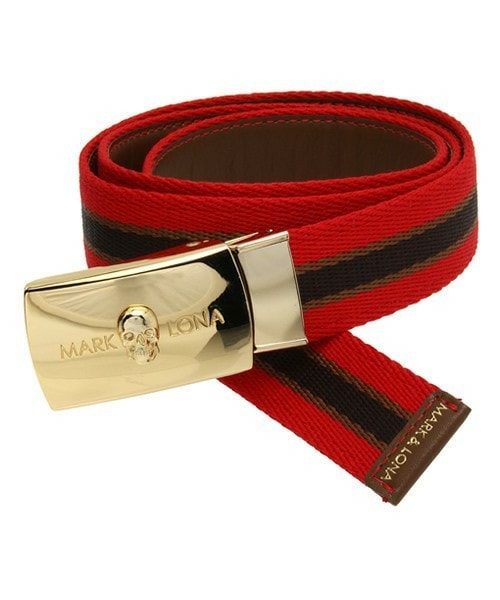 MARK & LONA スカルバックル ベルト MARK & LONA（マークアンドロナ）の「Skull GI Belt 【GOLD