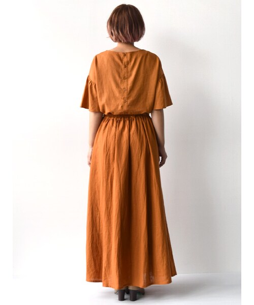 w closet（ダブルクローゼット）の「ベルト付きロングスカート（スカート・レディース・オレンジ/レッド/ブラック・FREE）」の6枚目の写真