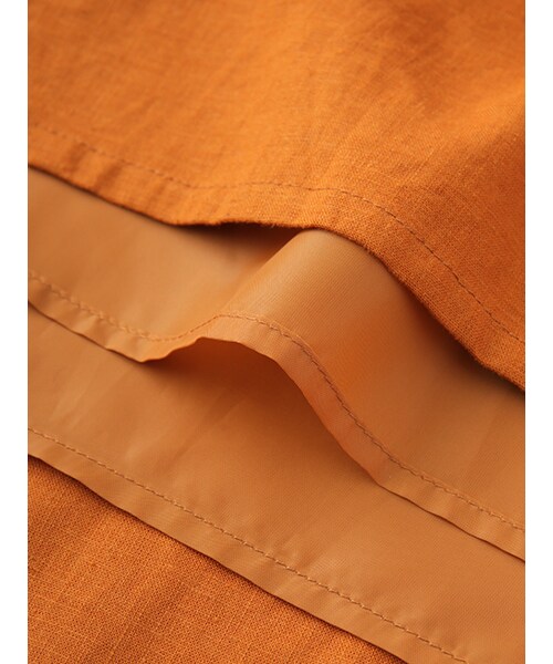 w closet（ダブルクローゼット）の「ベルト付きロングスカート（スカート・レディース・オレンジ/レッド/ブラック・FREE）」の10枚目の写真