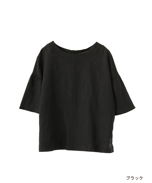 w closet(ダブルクローゼット)の「フレア袖後ろ開きブラウス(トップス・レディース・オレンジ/レッド/ブラック・FREE)」の1枚目の写真