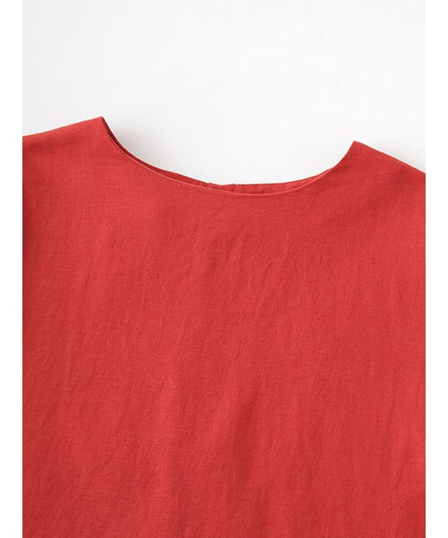 w closet(ダブルクローゼット)の「フレア袖後ろ開きブラウス(トップス・レディース・オレンジ/レッド/ブラック・FREE)」の7枚目の写真