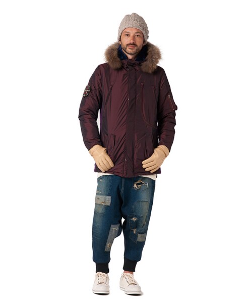 glamb（グラム）の「Barkley down JKT（ジャケット/アウター・メンズ・White/Burgundy/Black・Size1/Size2/Size3/Size4）」の11枚目の写真