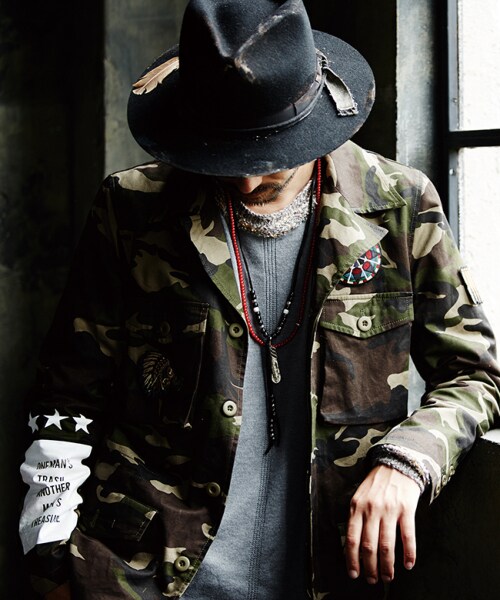 glamb（グラム）の「Marques M-65（ジャケット/アウター・メンズ・Camoufla/Red check/Black・Size1/Size2/Size3/Size4）」の16枚目の写真