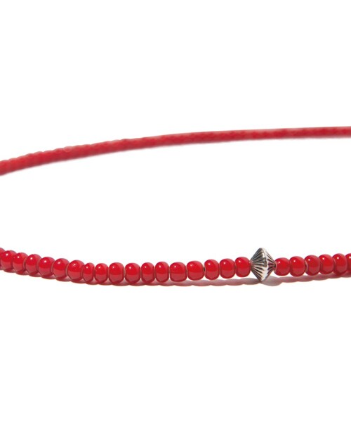 glamb（グラム）の「Celuta beads necklace（アクセサリー・メンズ・Red・Free）」の2枚目の写真