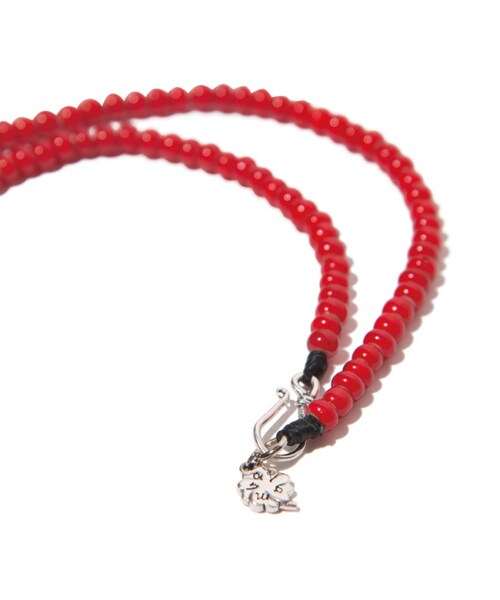 glamb（グラム）の「Celuta beads necklace（アクセサリー・メンズ・Red・Free）」の3枚目の写真