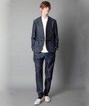 ETHOSENS（エトセンス）の「モヘアウールノーカラージャケット