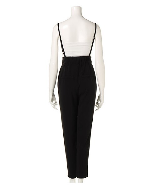 SPIRALGIRL(スパイラルガール)の「ハイウエストタックパンツ(パンツ・レディース・ブラック/カーキ/オフホワイト系・1)」の5枚目の写真