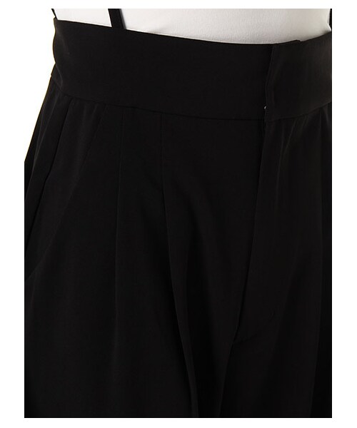 SPIRALGIRL(スパイラルガール)の「ハイウエストタックパンツ(パンツ・レディース・ブラック/カーキ/オフホワイト系・1)」の7枚目の写真