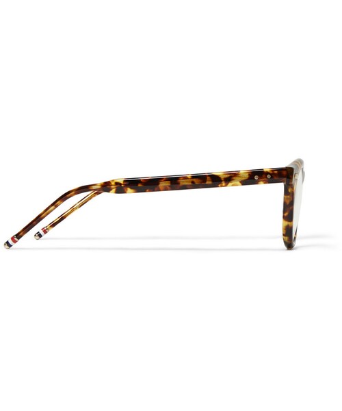 THOM BROWNE（トムブラウン）の「Thom Browne Square-Frame Tortoiseshell Acetate Optical Glasses（メガネ・メンズ・Brown・One Size）」の6枚目の写真