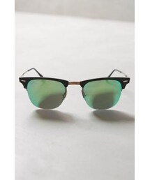 Ray-Ban | Ray-Ban LightRay Clubmaster Sunglasses Green One Size Eyewear(サングラス)