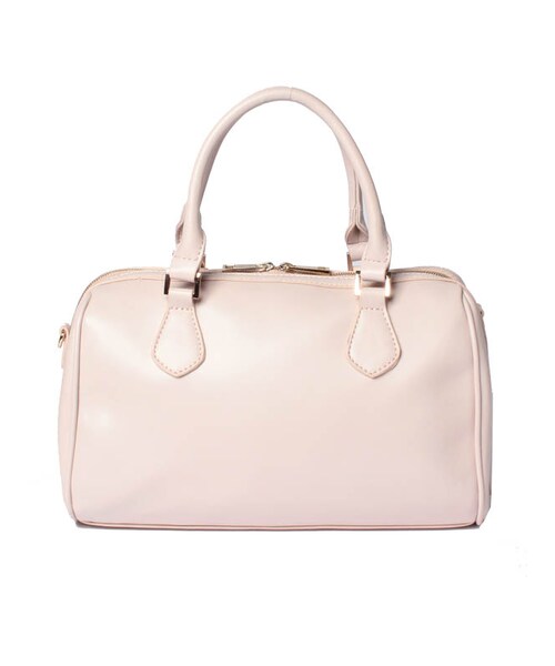 31 Sons de mode（トランテアン　ソン　ドゥ　モード）の「ダブルファスナーボストンバッグ【矢野未希子ちゃん着用】（バッグ・レディース・ブラック/ピンク/ブルー/キャメル・フリー）」の5枚目の写真