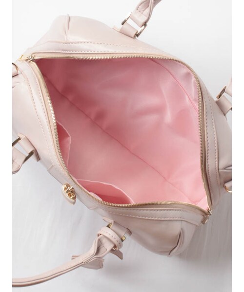 31 Sons de mode（トランテアン　ソン　ドゥ　モード）の「ダブルファスナーボストンバッグ【矢野未希子ちゃん着用】（バッグ・レディース・ブラック/ピンク/ブルー/キャメル・フリー）」の11枚目の写真