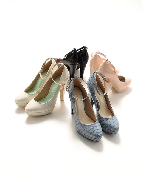 31 Sons de mode（トランテアン　ソン　ドゥ　モード）の「ストラップ付きパンプス《予約アイテム》（シューズ・レディース・ブラック/オフホワイト/ホワイト/ベージュ・S/M/L）」の5枚目の写真