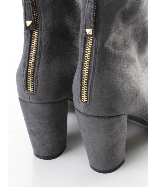 31 Sons de mode（トランテアン　ソン　ドゥ　モード）の「ストレッチショートブーツ《予約アイテム》（シューズ・レディース・モカブラウン/ブラック/グレー・S/M/L）」の9枚目の写真