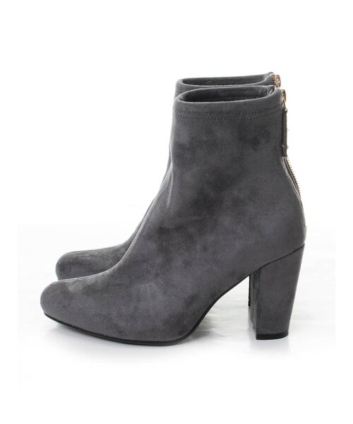 31 Sons de mode（トランテアン　ソン　ドゥ　モード）の「ストレッチショートブーツ《予約アイテム》（シューズ・レディース・モカブラウン/ブラック/グレー・S/M/L）」の4枚目の写真