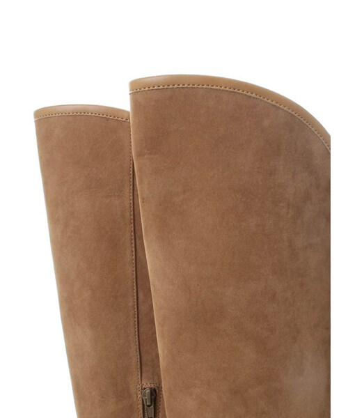 31 Sons de mode（トランテアン　ソン　ドゥ　モード）の「タッセル付きインヒールフラットニーハイブーツ《予約アイテム》（シューズ・レディース・グレー/ブラック/カーキグリーン/キャメル・S/M/L）」の9枚目の写真