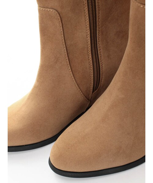 31 Sons de mode（トランテアン　ソン　ドゥ　モード）の「タッセル付きインヒールフラットニーハイブーツ《予約アイテム》（シューズ・レディース・グレー/ブラック/カーキグリーン/キャメル・S/M/L）」の11枚目の写真