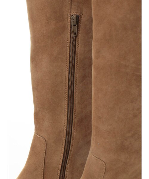 31 Sons de mode（トランテアン　ソン　ドゥ　モード）の「タッセル付きインヒールフラットニーハイブーツ《予約アイテム》（シューズ・レディース・グレー/ブラック/カーキグリーン/キャメル・S/M/L）」の10枚目の写真